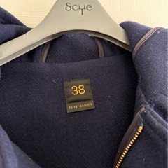 SCYE BASICSカシミヤ混 メルトンダッフルコートの画像