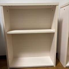 『引き取り先決定しました』白い棚（2段）