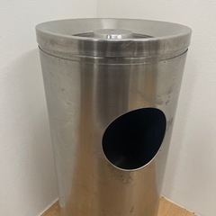 灰皿 ステンレス 大きい 中古品 火消しバケツ付属の画像