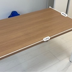 Okamuraデスク 横120×奥行き70×高さ72  キャスター付き　の画像