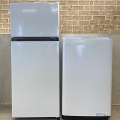 2点セット 2023年製 ハイセンス 冷蔵庫 124L 洗濯機 5.5kg 札幌市東区中沼町の画像