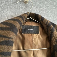 EMODA ヒョウ柄ロングコートの画像