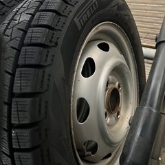 軽自動車　スタッドレスタイヤ鉄ホイール付きの画像