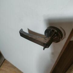 木製トイレドア　レバーハンドル鍵つきの画像