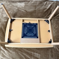 シンプルな一人用こたつの画像