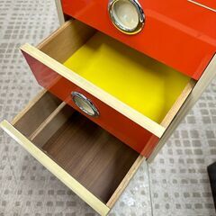 レトロチェスト 昭和レトロ 5段 オレンジ の画像