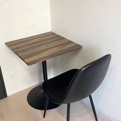 カフェテーブルチェア2脚セット