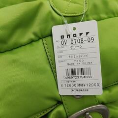 品質保証☆配達有り 未使用 ☆3000円 (税別）ONOFFオノフ ゴルフ ボストンバッグ ゴルフバッグ グリーンの画像