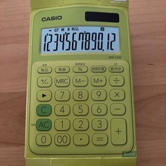 新品　電卓　黄緑の画像