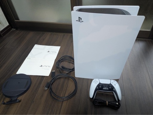 プレイステーション PS5 Digital Edition, PS5 controller, PS5 Digital Edition stand, HDMI cord, PS5 power cord, PS5 controller charger cord, PS5 Manuel, PS5 box