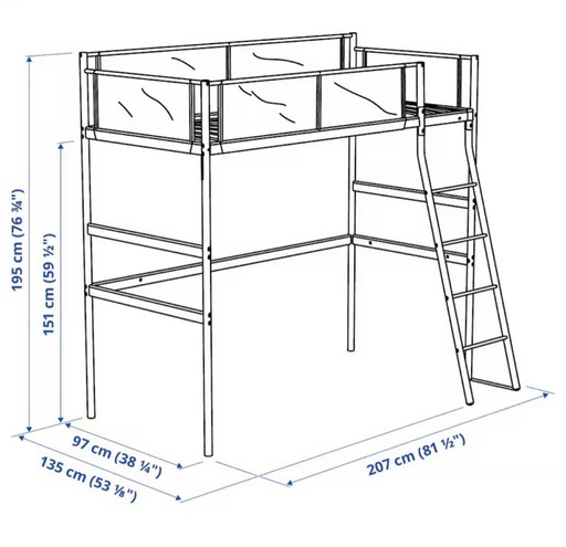 IKEA ロフトベッド　美品