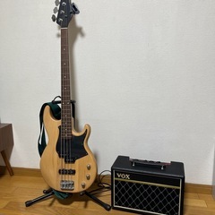 ベース、アンプ、チューナーセット