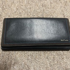 ポールスミス   長財布　ストライプステッチ