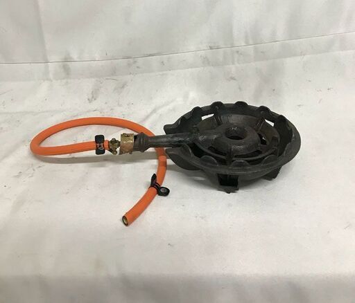 【北見市発】鋳物一口コンロ 調理器具 厨房 アウトドア キャンプ ⓷ (ホースは付属しません) (E3291ayaY)