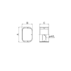 因幡電工 配管保護部材 スリムジョイント SJ-66-B 35個の画像