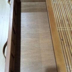 アジアン家具　バンブー3段チェスト　キャビネット　の画像