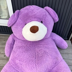 約200cm 超大型クマ クマのぬいぐるみ くま 熊 紫 の画像