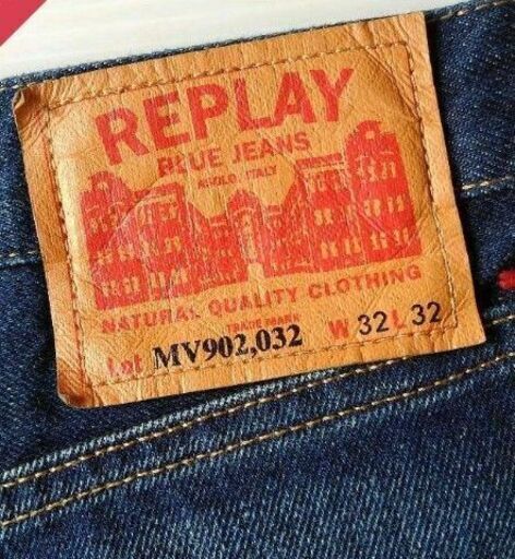 Replay デニム ジーンズ W32L32 REPLAY DENIM リプレイ ストレートデニム ブルー W32L32 - メルカリ