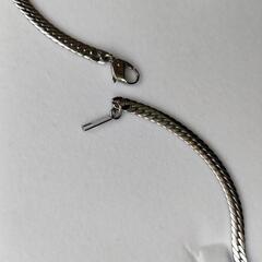 美品　希少　プレリュード Prelude  健康ジュエリー　ヘリンボーンタイプ　天然ダイヤモンド3P Pt IN Ge特殊合金　女性向きの画像