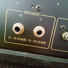 YAMAHA 6chパワードミキサー＋Roland SP＝簡易PAの画像
