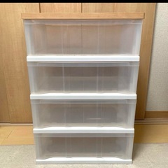 ニトリ　木目調天板チェスト