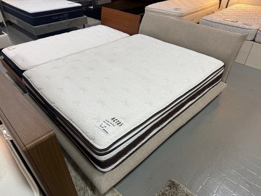 ダブルワイドベッドセット　フレーム:アクタス