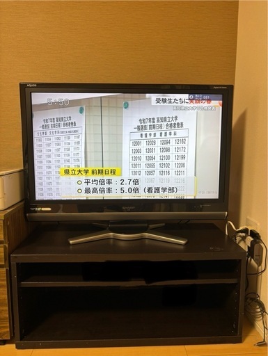 37インチSHARP AQUOS LC-37DS5 IKEA TV台付