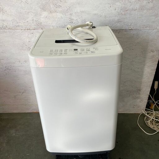 【IRIS OHYAMA】アイリスオーヤマ 全自動洗濯機 IAW-T451 2021年製 ホワイト 4.5kg 生活家電 動作確認済 中古 洗濯機 一人暮らし Y1061