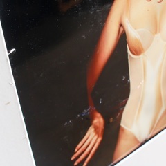 【武蔵小山店】 ビンテージ フォト Lyu HANABUSA pierre cardin lingerie 1994 ピエール・カルダン アート フォトフレーム 写真 壁掛け インテリア 広告写真 ランジェリー ポートレートの画像