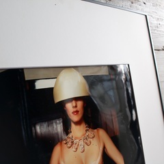 【武蔵小山店】 ビンテージ フォト Lyu HANABUSA pierre cardin lingerie 1994 ピエール・カルダン アート フォトフレーム 写真 壁掛け インテリア 広告写真 ランジェリー ポートレートの画像