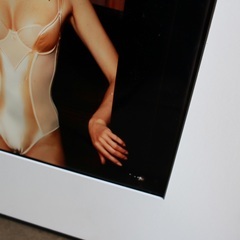 【武蔵小山店】 ビンテージ フォト Lyu HANABUSA pierre cardin lingerie 1994 ピエール・カルダン アート フォトフレーム 写真 壁掛け インテリア 広告写真 ランジェリー ポートレートの画像