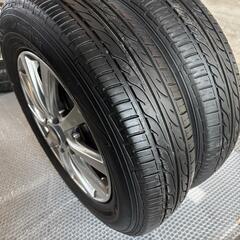◯145/80R13◯国産ノーマルタイヤアルミホイール4本セット◯ダンロップ◯軽自動車◯の画像