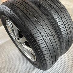 ◯145/80R13◯国産ノーマルタイヤアルミホイール4本セット◯ダンロップ◯軽自動車◯の画像