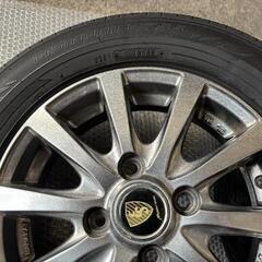 ◯145/80R13◯国産ノーマルタイヤアルミホイール4本セット◯ダンロップ◯軽自動車◯の画像