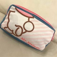 My Melody マイメロペンケース ふわふわリボン付きの画像
