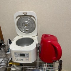 電気ケトル＆炊飯器の画像