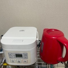 電気ケトル＆炊飯器の画像