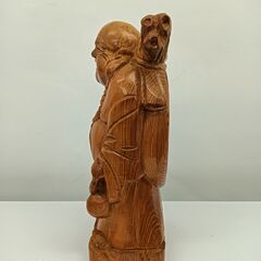 布袋 七風神 縁起物 木彫り 彫刻 置物 飾り物の画像