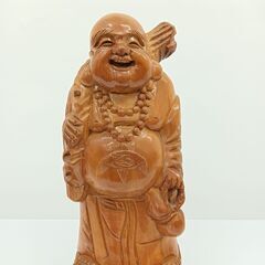 布袋 七風神 縁起物 木彫り 彫刻 置物 飾り物