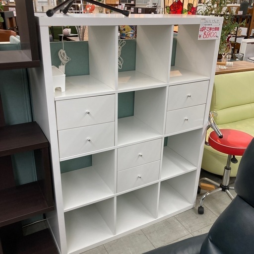 IKEA シェルフラック　照明付き