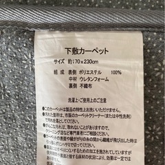 下敷きカーペットの画像