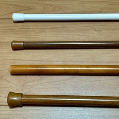 のれん棒100㎝×3・つっぱり棒70〜120㎝の画像