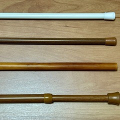 のれん棒100㎝×3・つっぱり棒70〜120㎝の画像