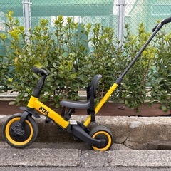 ヒロさま　子供用三輪車 5in1 三輪車のりもの BTM 押し棒付き