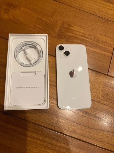 iPhone 14 128GB スターライト SIM フリー バッテリー 99% Apple