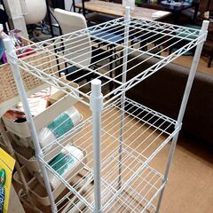 メタルラック 4段 ホワイト 幅55 高さ126の画像