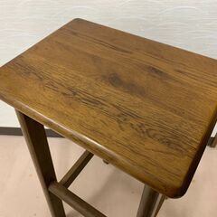 お話中：木製 ハイスツール サイドテーブルとしても の画像