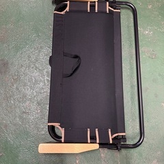 折り畳みベンチ　キャンプにBBQに！　ブラックでかっこい！の画像