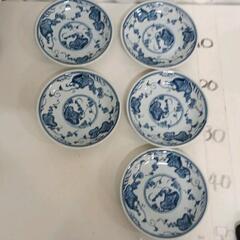 0308-196 永泉窯　丸皿　5皿