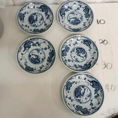 0308-197 永泉窯　丸皿　5皿